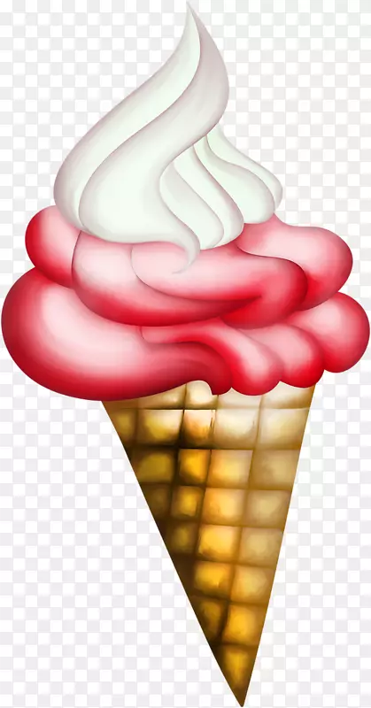 冰淇淋夹艺术.卡通圆锥体