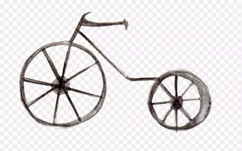 自行车插图-创意自行车