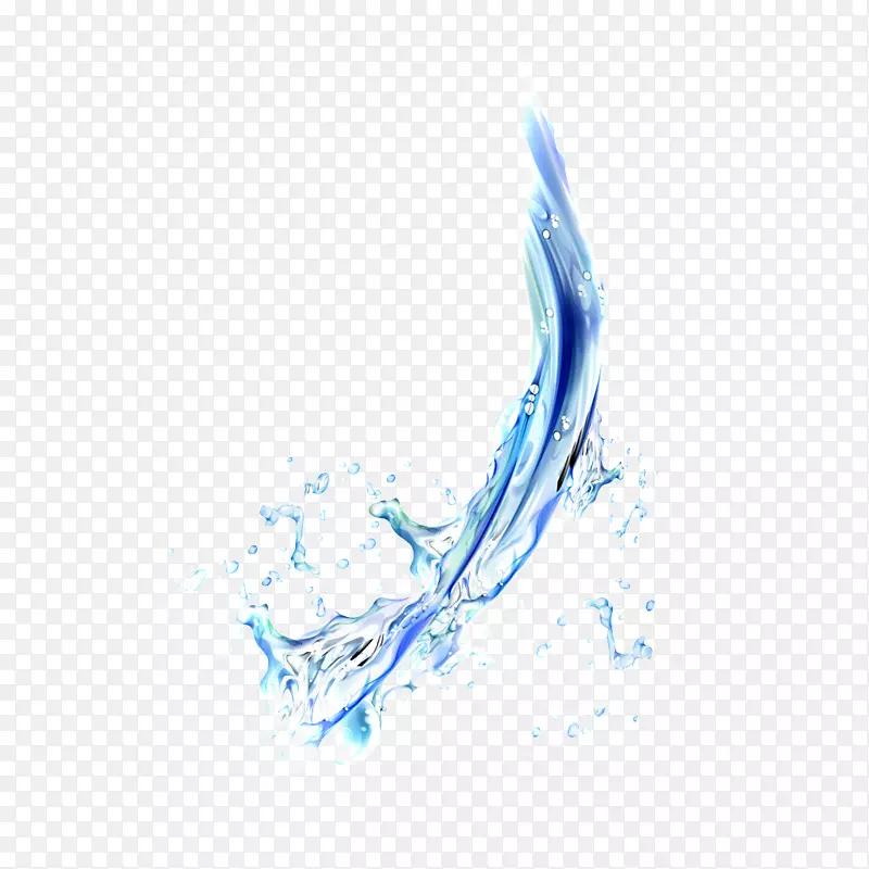 蓝色水滴图形设计.蓝色水滴