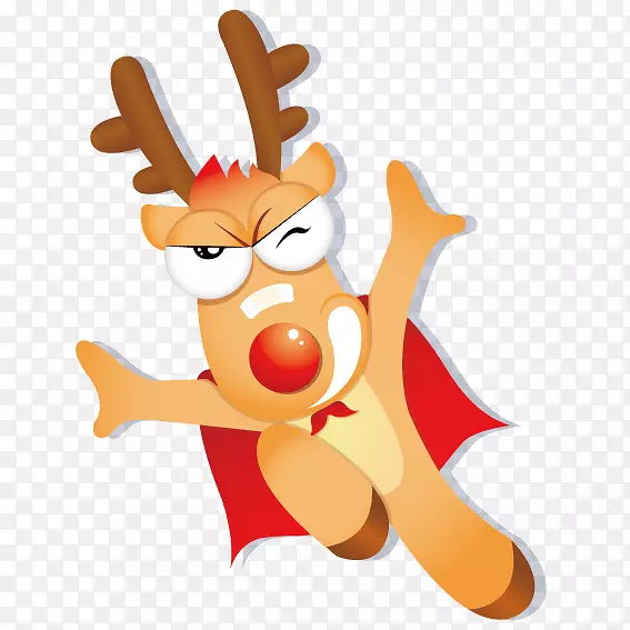 驯鹿圣诞超人圣诞鹿