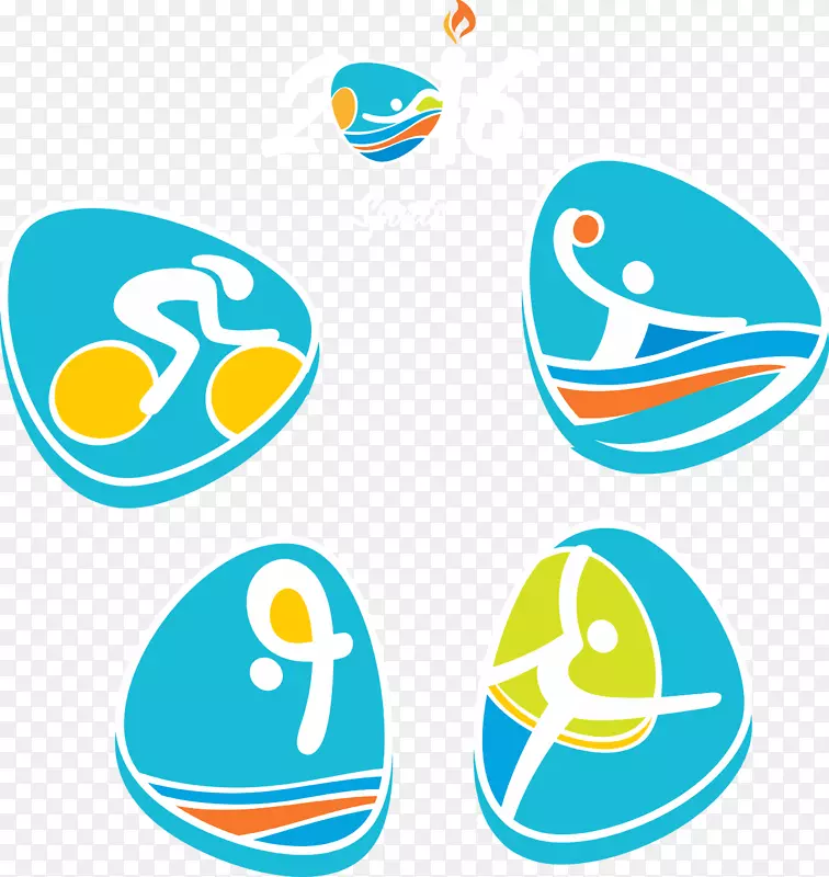 2016年夏季奥运会2014年冬奥会体育剪贴画-2016年里约奥运会体育偶像