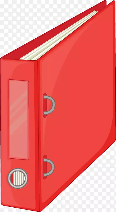 目录下载库计算机文件-红色文件夹书