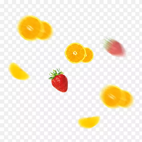 橙色水果-五颜六色的水果雨