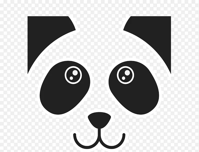 大熊猫红熊猫黑白墙纸-黑熊猫海报