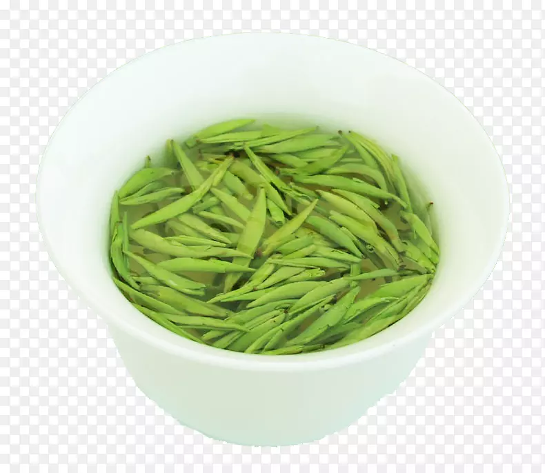 信阳毛尖茶-碗中的绿茶