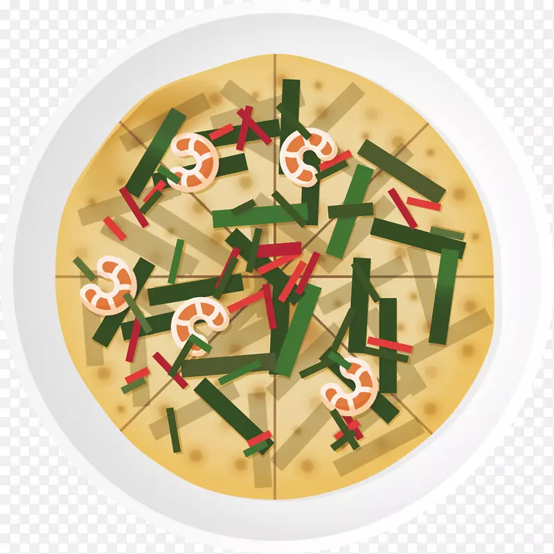 中餐平面设计图标-大葱煎饼