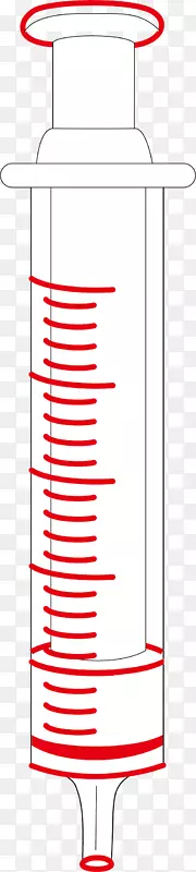 区域角字体-红色注射器