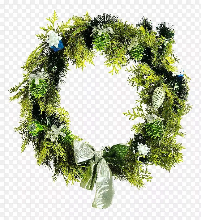 圣诞装饰花环摄影作品.xchng-绿色花环