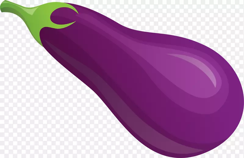 紫色卡通茄子