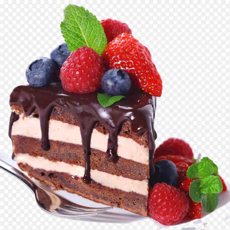 烘焙巧克力蛋糕海绵蛋糕蓝莓巧克力蛋糕