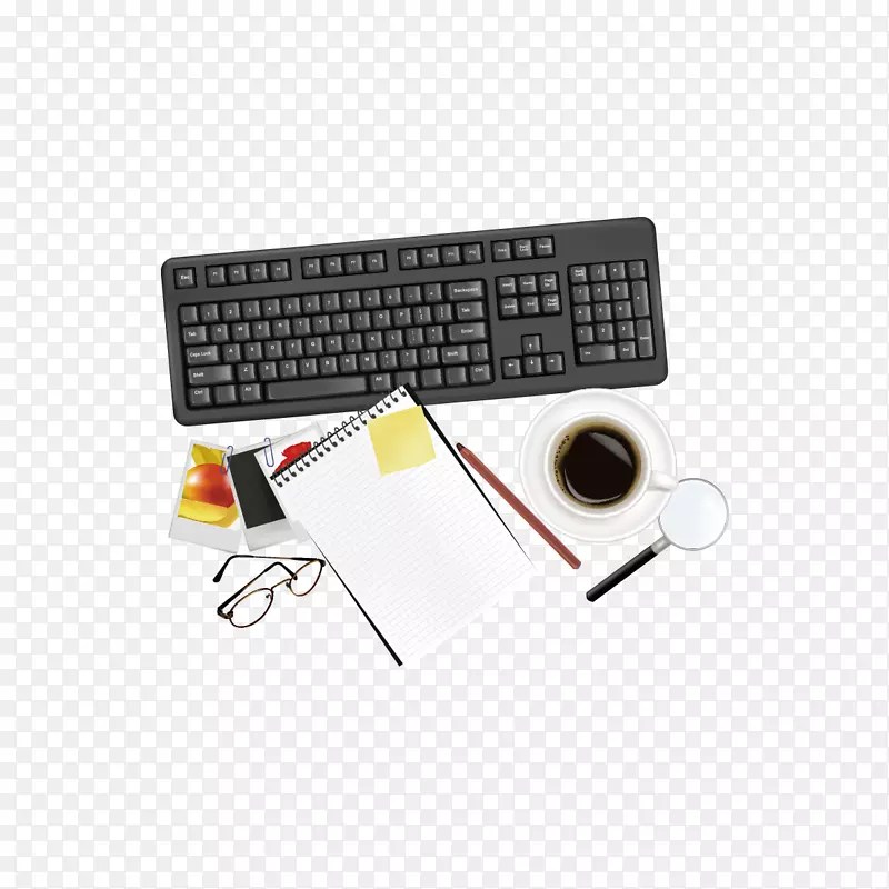 电脑键盘办公用品.键盘和钢笔
