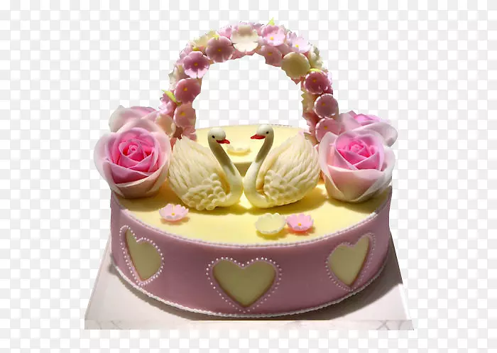 巧克力蛋糕，苏尼尼生日蛋糕，托糖蛋糕-天鹅篮子蛋糕