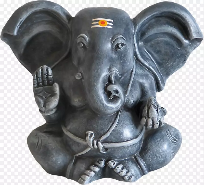 湿婆·甘尼萨·帕瓦提印度教神像-大象