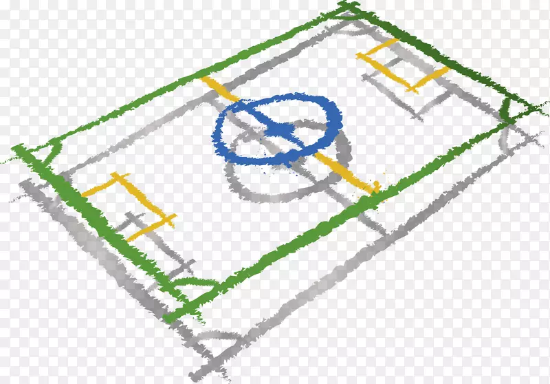 足球场绘制.绘制的足球场