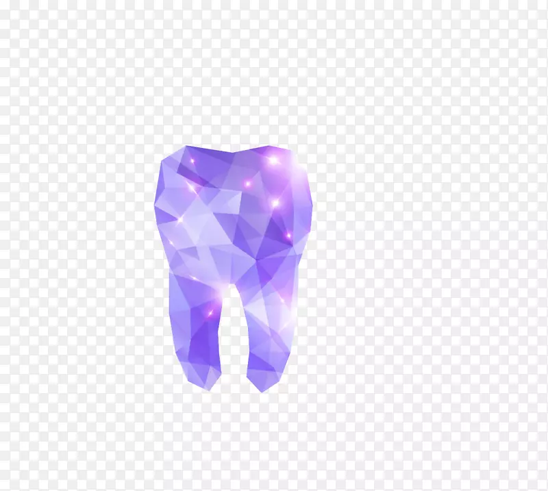 牙科人类牙齿病理学.紫色水晶牙
