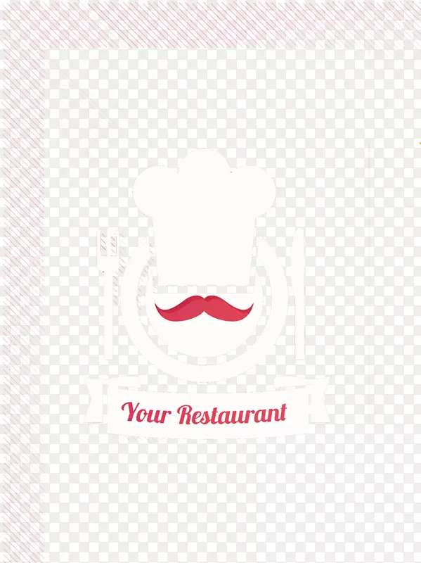 商标字体-厨师帽胡子餐具
