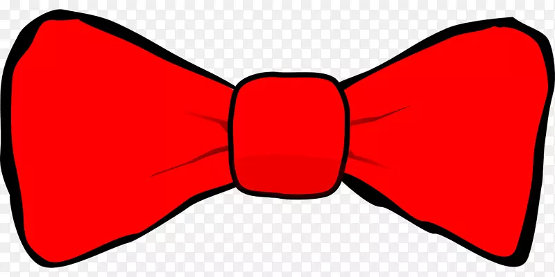 领结领带红色剪贴画红色领结