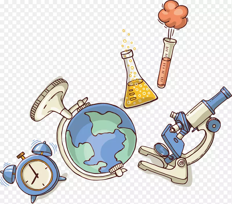 科学海报显微镜-科学设备显微镜全球海报