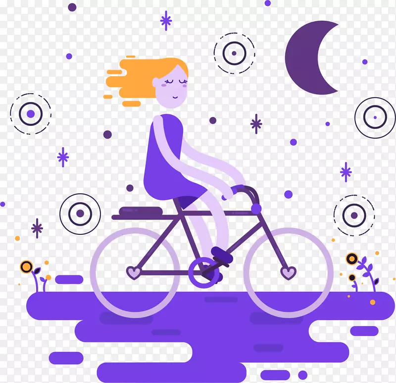 自行车-夜间驾驶