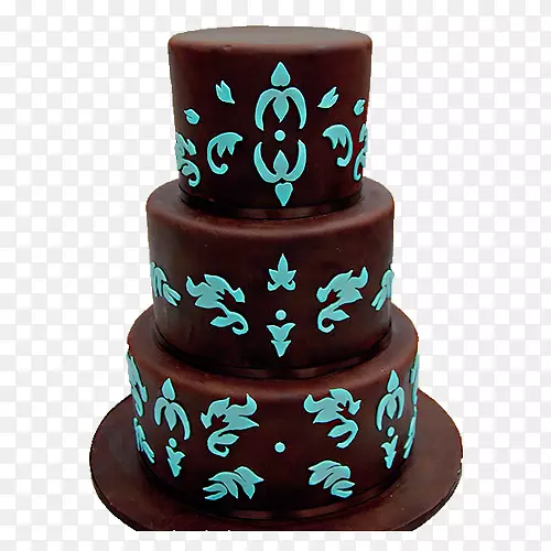 结婚蛋糕生日蛋糕绿松石巧克力蛋糕