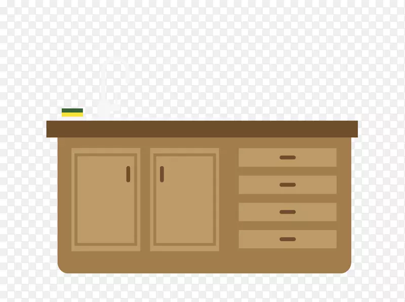 木材染色角字体灰色厨房台面