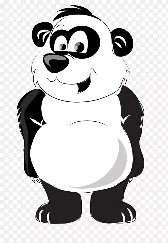 大熊猫卡通动物剪贴画卡通大熊猫材料
