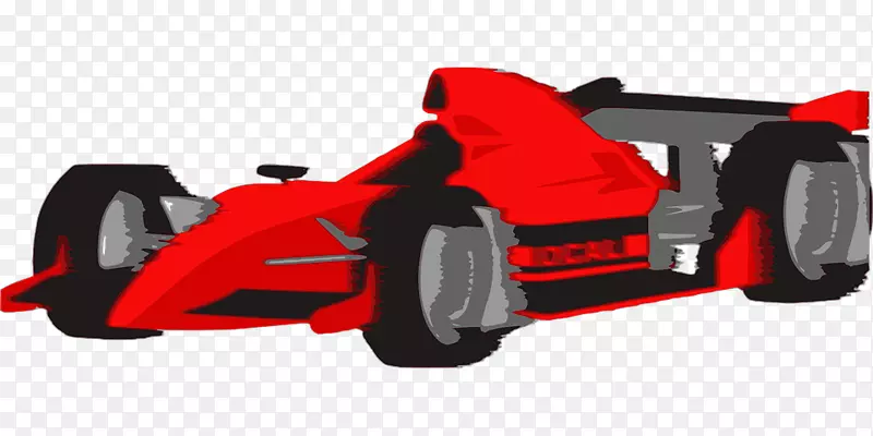一级方程式赛车剪辑艺术-红色跑车
