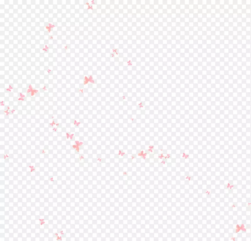 角形图案-粉红色花朵漂浮蝴蝶