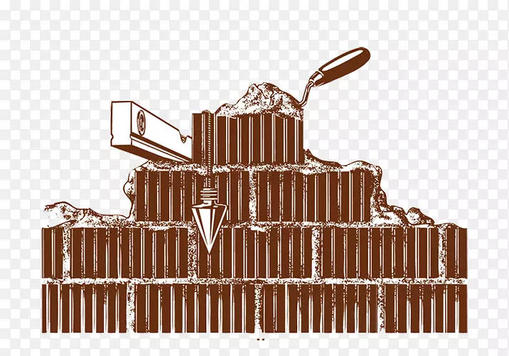 建筑-累积咖啡巧克力蛋糕