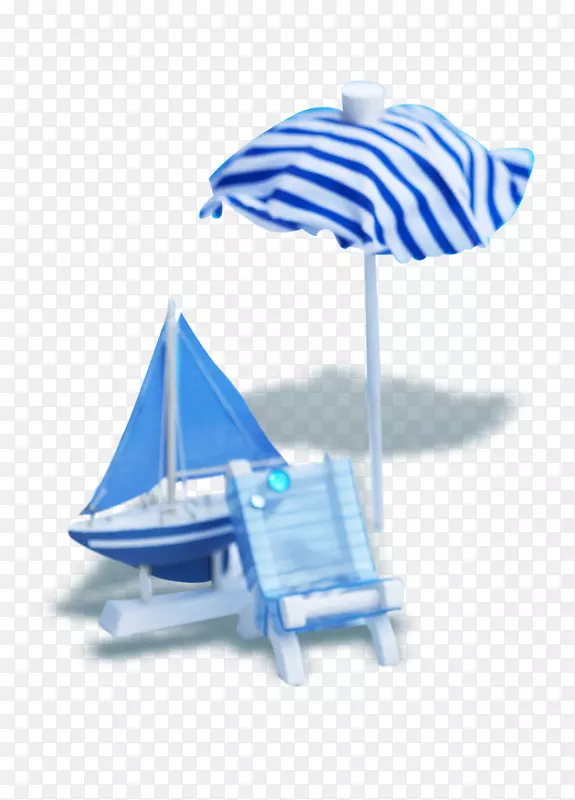 Hermosa海滩香皂碟海报翻盖-卡通新鲜阳伞躺椅