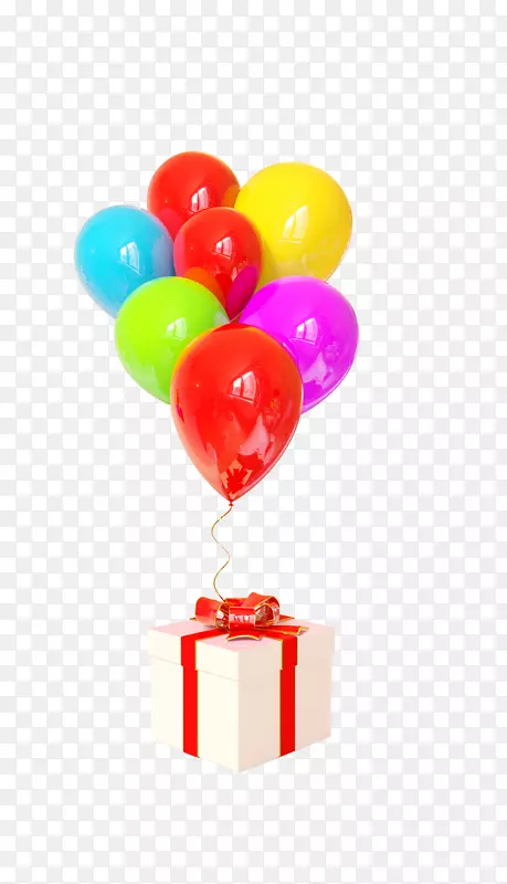生日蛋糕气球贺卡派对帽子色气球