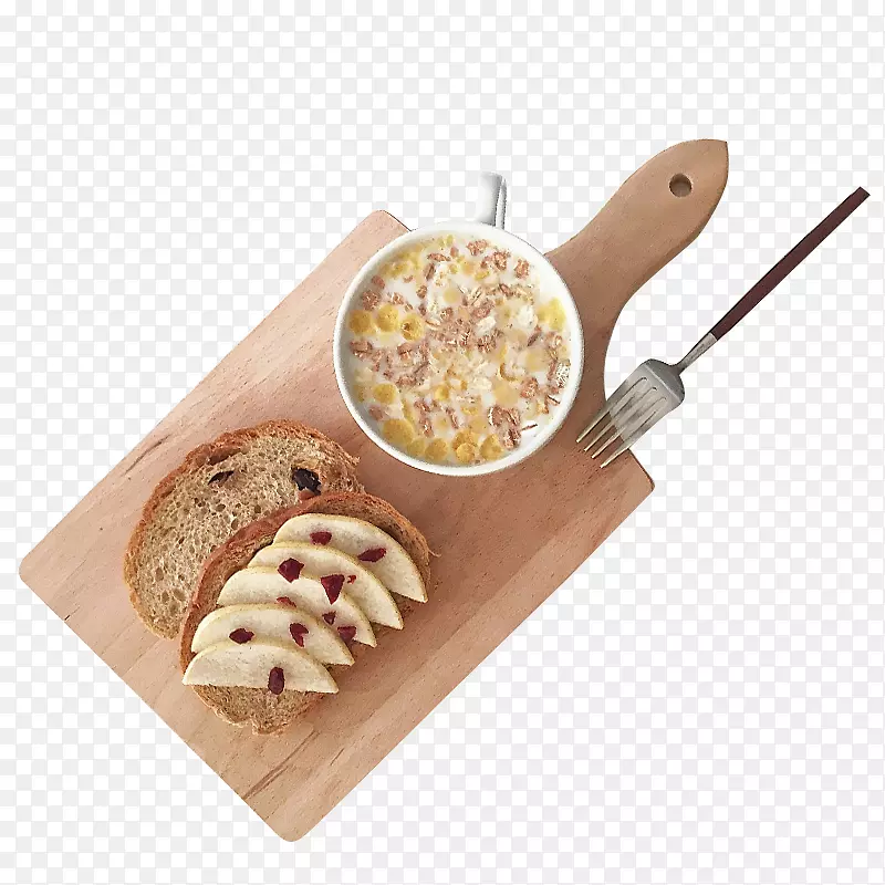 咖啡、茶、食品、菜、意大利菜-健康早餐谷类面包