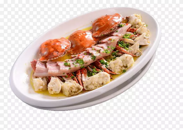螃蟹地中海菜海鲜肉海鲜三斗肉蟹