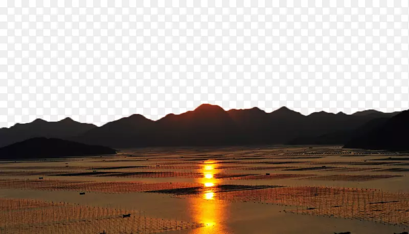 摄影热生态区域壁纸-海上日落