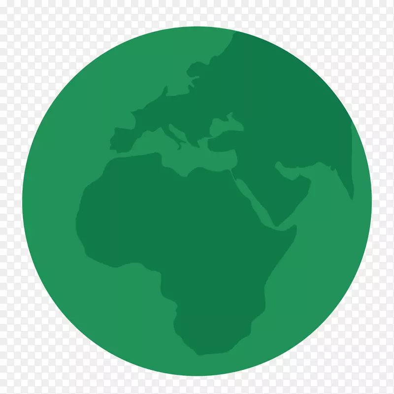 全球绿色圆字体-绿色地球装饰