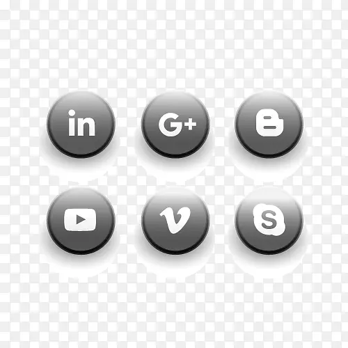 社交媒体下载LinkedIn图标-共享按钮