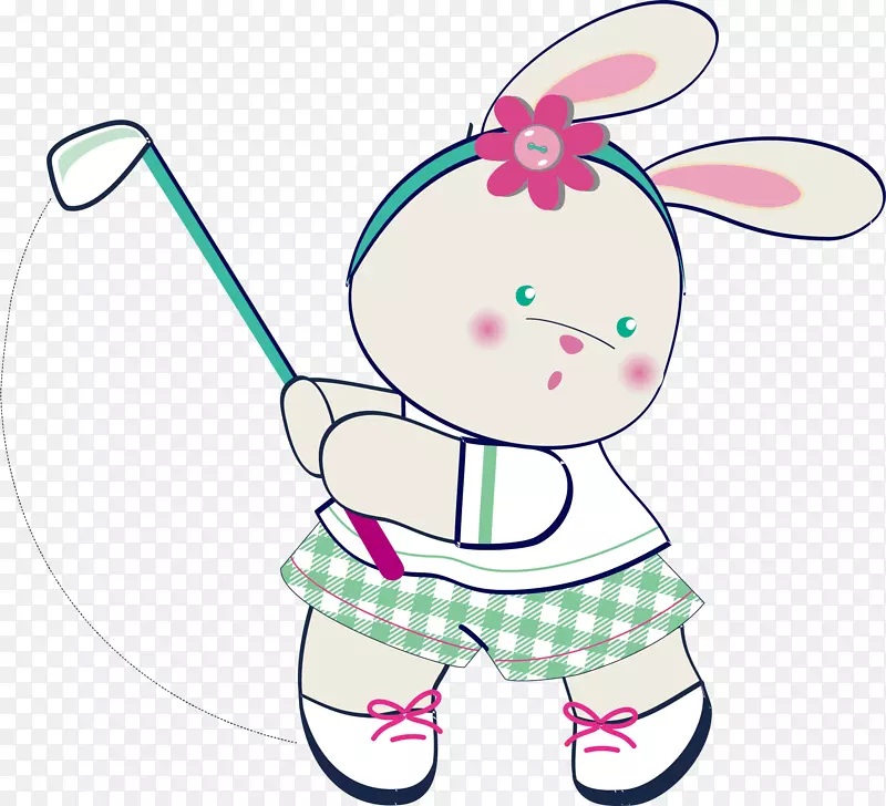 兔子剪贴画-可爱的小兔子