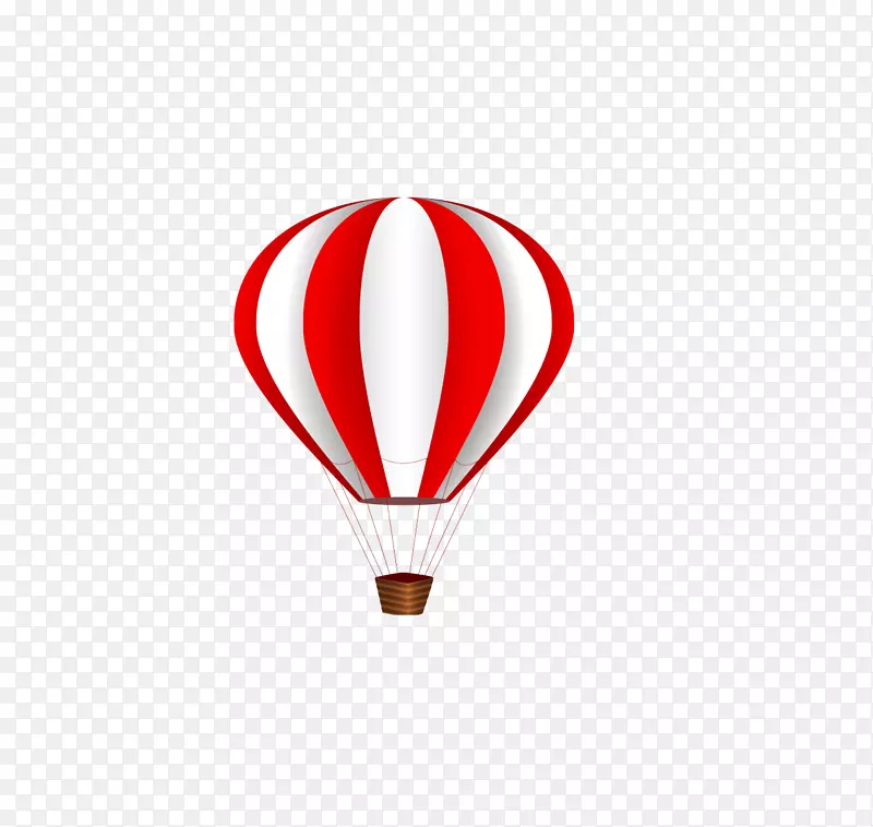 热气球飞行红热气球