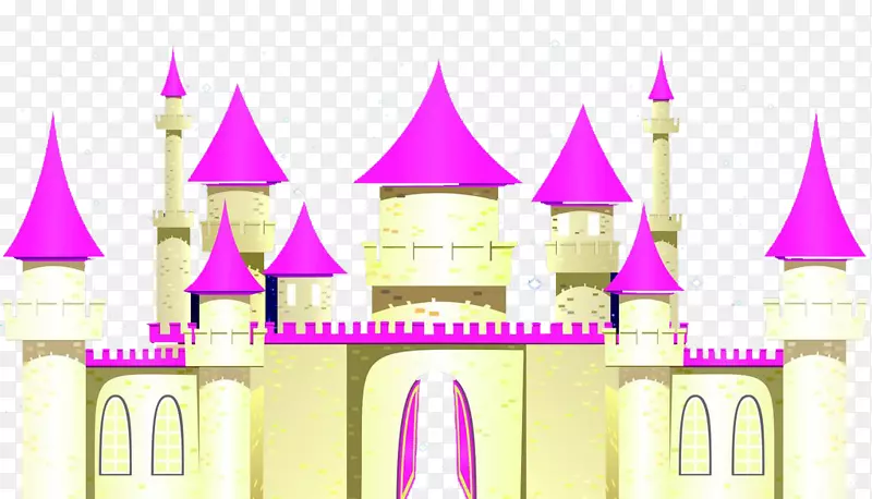 华特迪士尼公司天台城堡-粉红屋顶迪士尼城堡