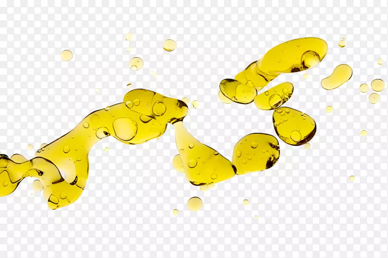 橄榄油滴料摄影.黄色油滴