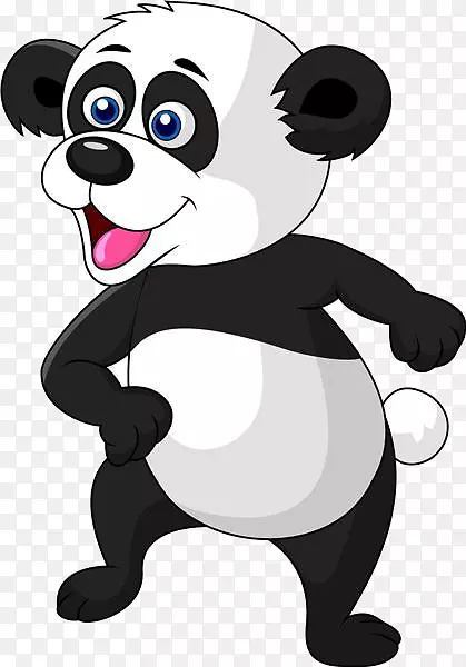 大熊猫版税-免费舞蹈剪辑艺术-卡通熊猫材料