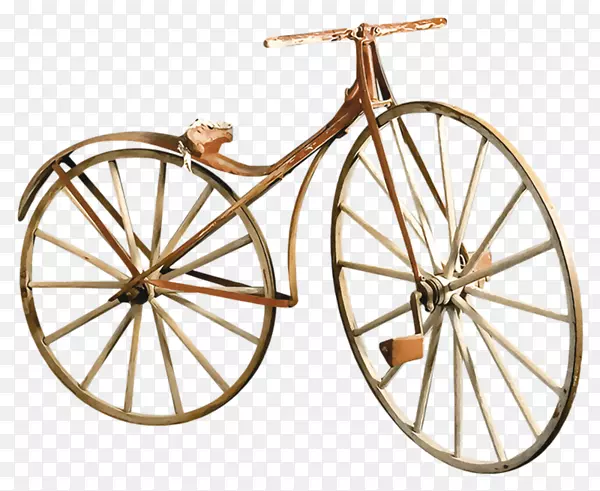自行车，旧衣服，自行车，古董-金色自行车