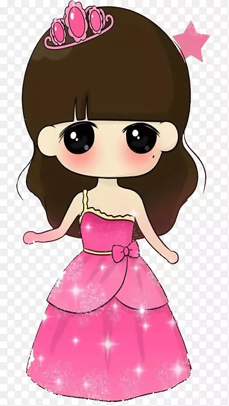 卡通谷歌图片u0413u04afu043du0436-公主粉红色裙子