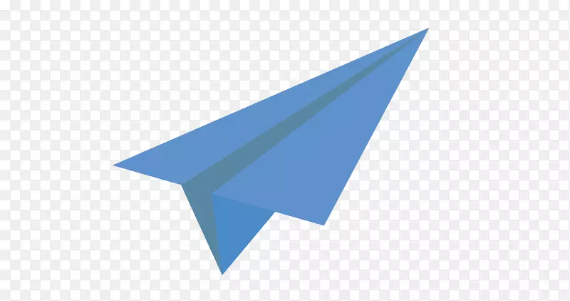 三角图案-蓝色纸飞机