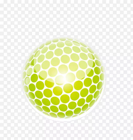 图形设计符号标志-绿色球