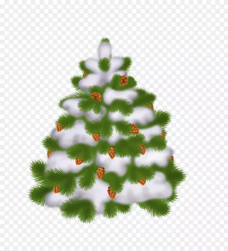 圣诞树装饰剪贴画彩色圣诞树