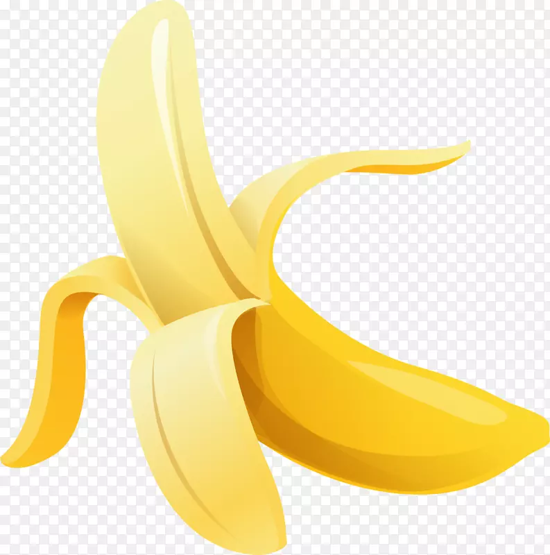 香蕉皮-手涂黄色香蕉