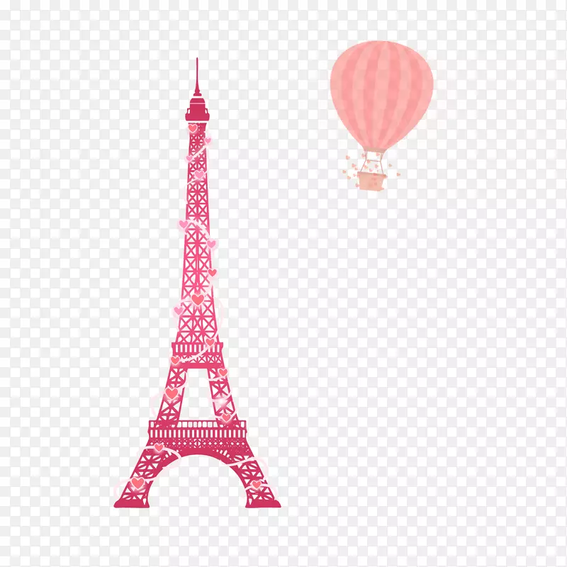 艾菲尔铁塔图标-埃菲尔热气球