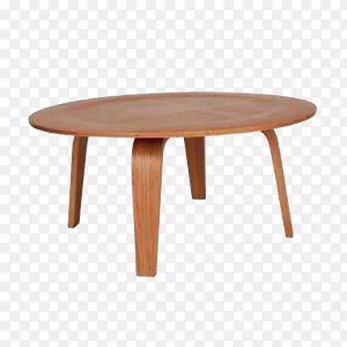 咖啡桌家具胶合板棕色小圆桌
