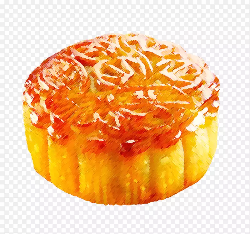 雪皮月饼中秋节彩绘蛋黄月饼